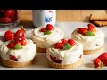 Cheesecake aux fraises SANS CUISSON 🍓