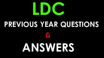 KERALA PSC / Previous year Questions and Answers / Repeating Questions / MISSION LDC 2020