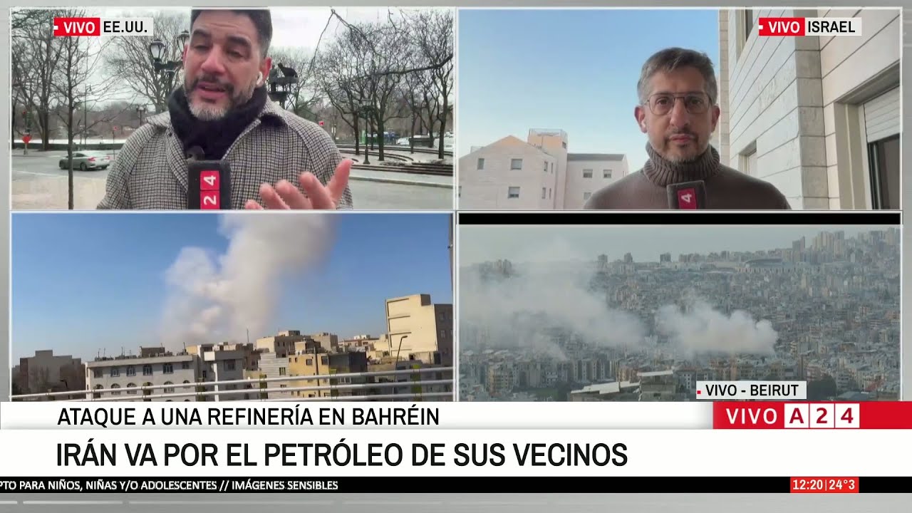 🔴 ATAQUE A UNA REFINERÍA EN BAHRÉIN: IRÁN VA POR EL PETRÓLEO DE SUS VECINOS