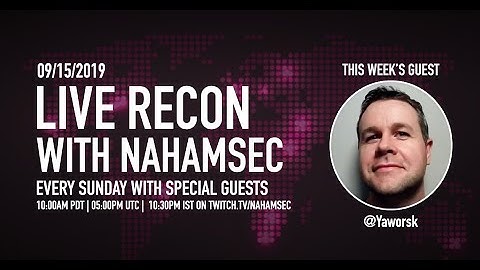 09/15/2019 - Live Bug Bounty Recon Session on Yahoo (Censys, Crtsh, Sublist3r) w/ @Yaworsk