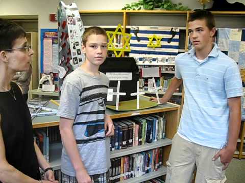 Prairie Grove Junior High School students discuss the Holocaust