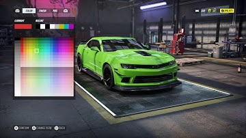 Chevrolet Camaro Z/28 VISUAL + EXHAUST CUSTOMIZATION (NFS Heat)