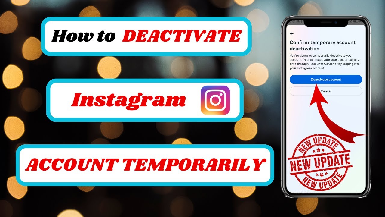how to deactivate instagram account temporarilyhow to deactivate