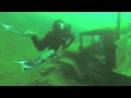 Old Army Truck underwater in Dutch Springs quarry, PA