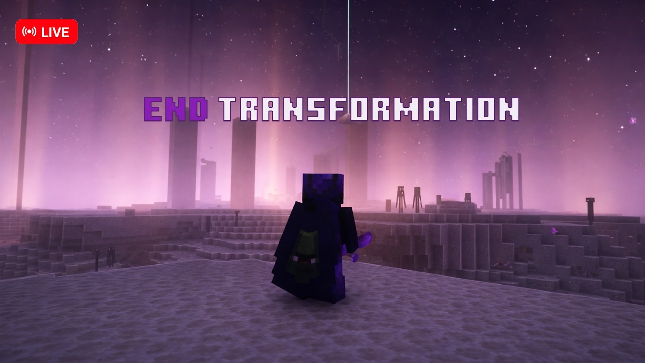 Rebuild end in our server Minecraft Live 🔴 - YouTube