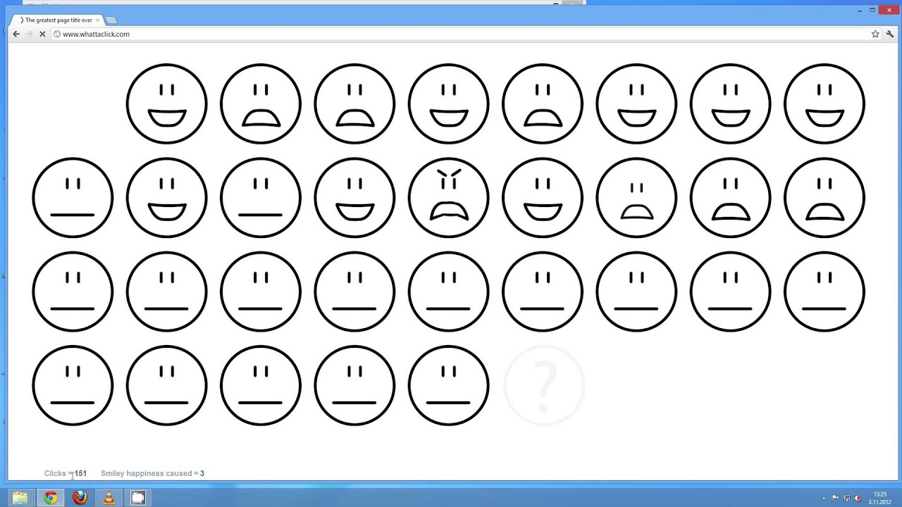 OMVT whattaclick finding the yellow smiley