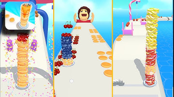 Big Update in Pancakes Run - Android iOS All MAX Levels Game Play (70-76) @PikaGuy