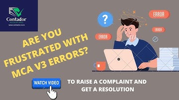 Alternate Complaint Mechanism for MCA V3 Portal Errors | Guaranteed Redressal