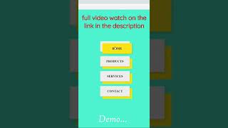 CSS Creative Menu Hover Effects - Part 1 #shorts #short #shortsvideo #shortsyoutube #shots