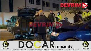 Çorlu Park Mevki̇i̇nde Zi̇nci̇rleme Kaza