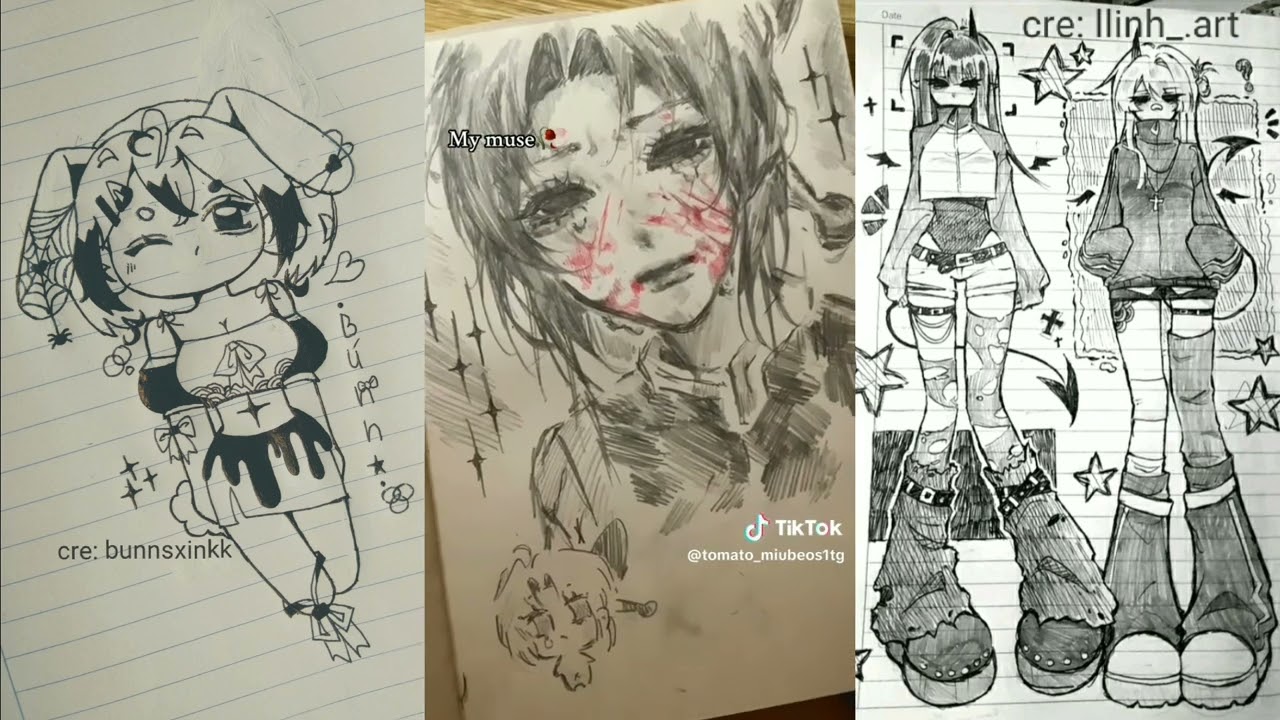 Tổng hợp tranhh vẽ trên tiktok💕 đăng giờ làyy có aii xemm hogg tar👅!!Thoii thì chúc ngủ ngonn!!💕💤