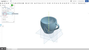 OnShape Part Studio Coffee Cup - Selecting the correct profile for 2nd Revolve