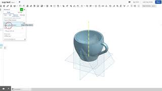 OnShape Part Studio Coffee Cup - Selecting the correct profile for 2nd Revolve