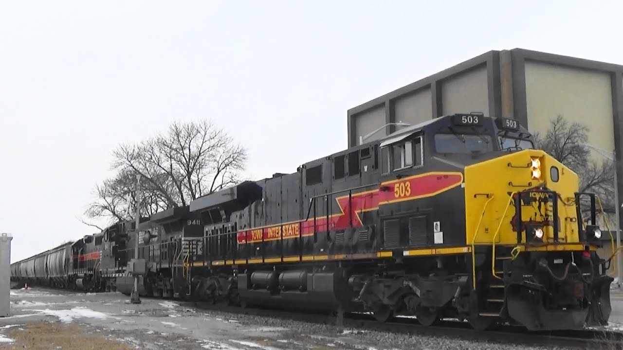 Iais 503 IAIS 503 East w/ NS Power, Rock Island, IL, 2/15/2019 - YouTube