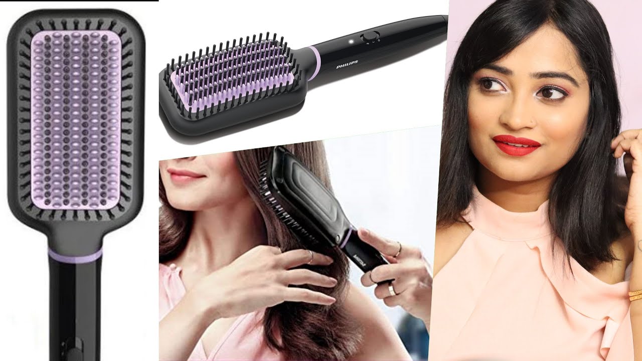 PHILIPS HAIR STRAIGHTENER BRUSH Review and Unboxing  Does it Really  WorksHOW TO USE STEP BY STEP  YouTube