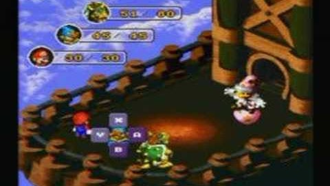 Super Mario RPG Low Level Quest - Pwning Knife and Grate Guy