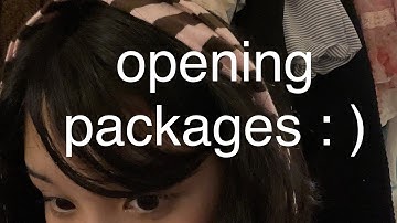 a video of opening packages