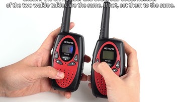 The Way to Operate RT628 Kids Walkie Talkie