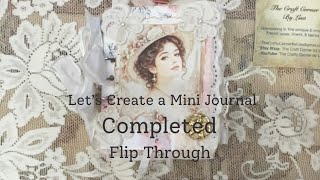 Completed Mini Journal Flip Through