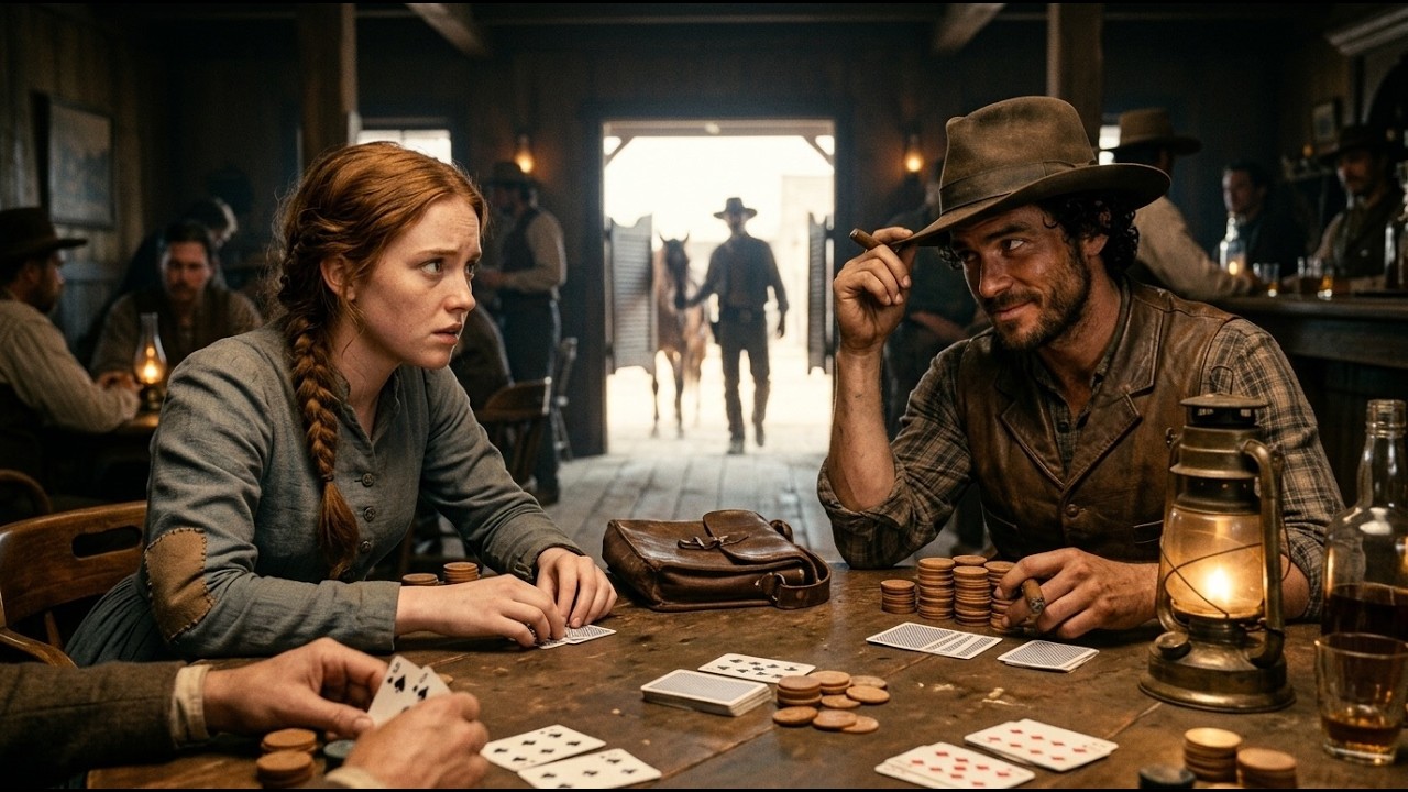 Elle gagna son meilleur cheval au poker — le cow-boy dit : « Tu as gagné plus que ça ce soir. »