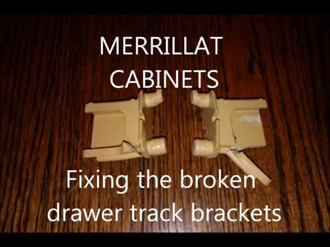 Merrillat Cabinet Drawer Track Support Repair Youtube
