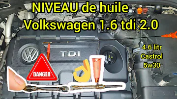 Comment vérifier niveau huile moteur Volkswagen ?