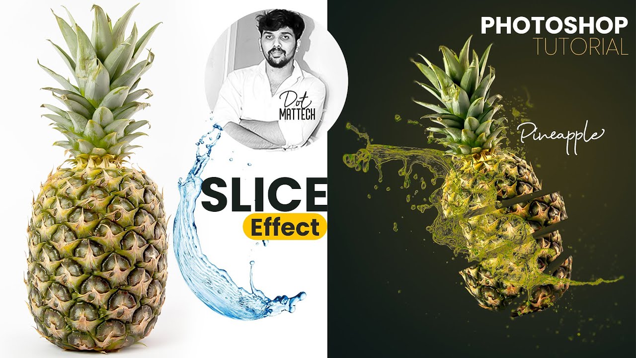 Easy Trick Pineapple Slice Effect Tutorial dotmattech YouTube