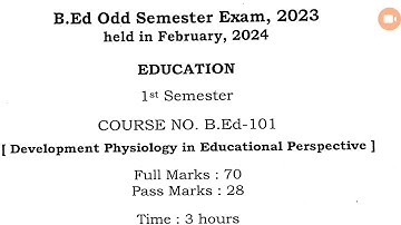 B ed first semester notes Assam University Silchar 2025 #b ed first semester notes Assam University