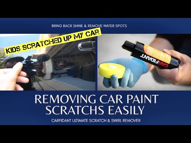 Quick scratch removal using Carfidant ultimate scratch & swirl remover. 