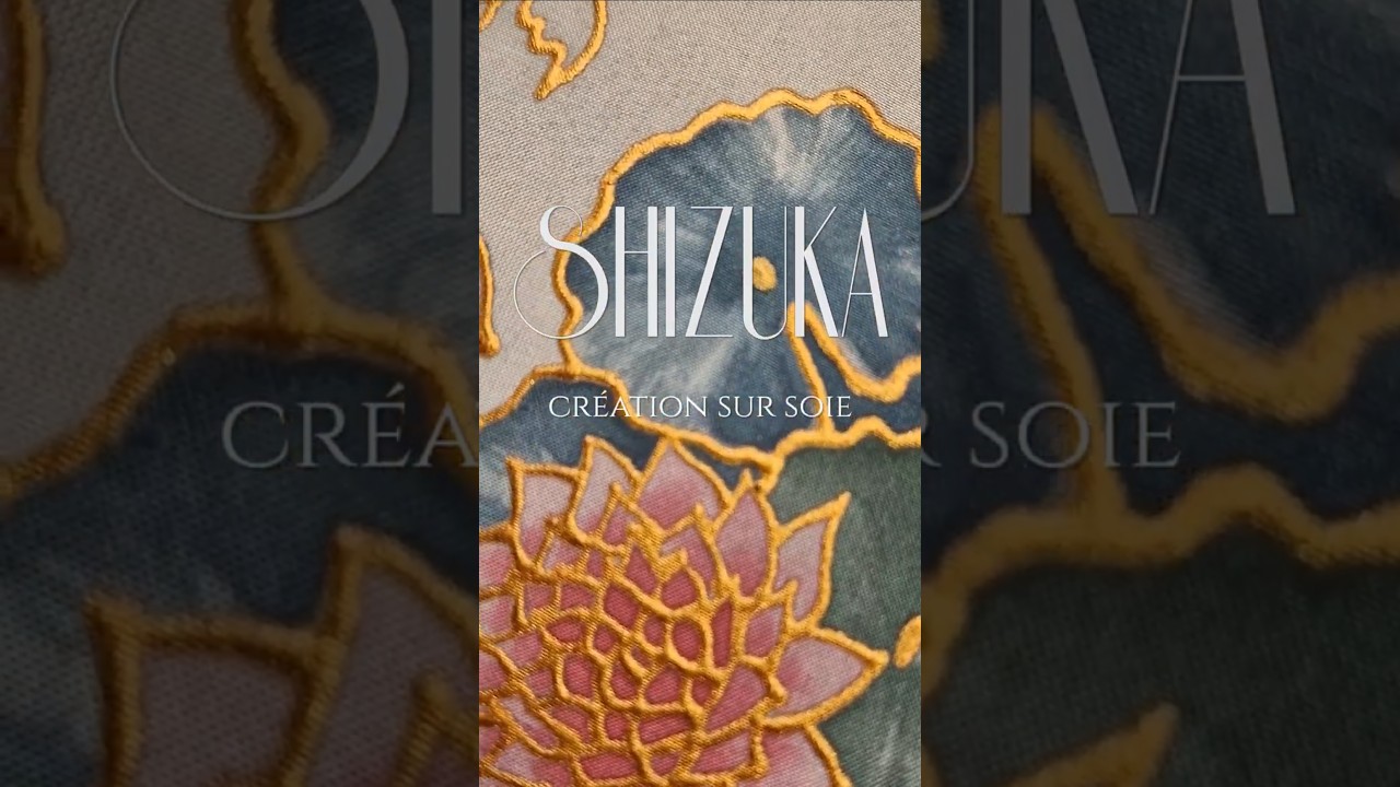 POISSONS ROUGES 金魚 - Kakemono de soie cerclée