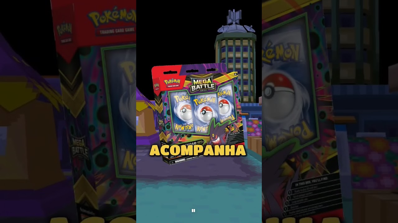 BOX COM FEZANDIPITI EX E NOVOS DECKS DE MEGA GENGAR EX E MEGA DIANCIE EX 