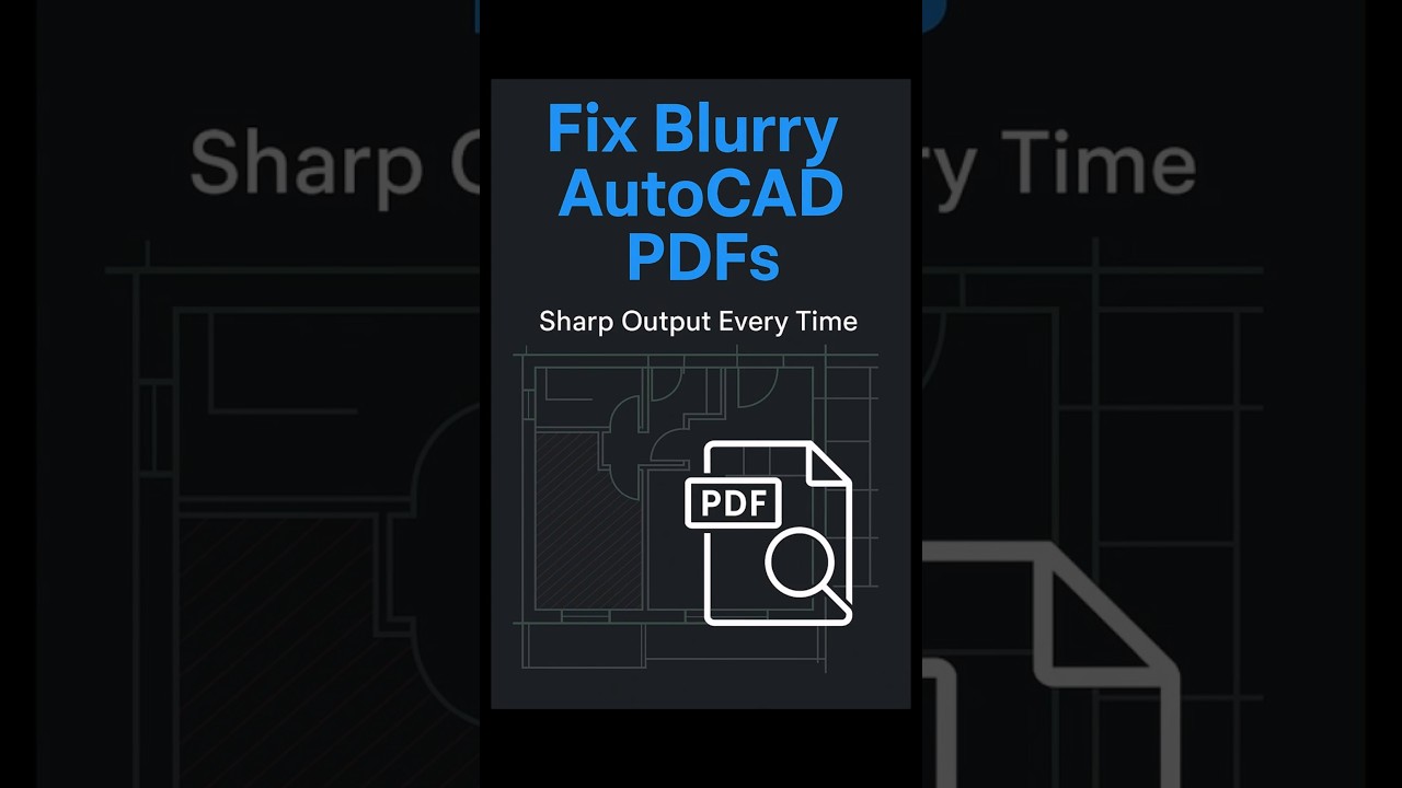 Professional AutoCAD PDF Exports Start With This #AutoCAD #Workflow