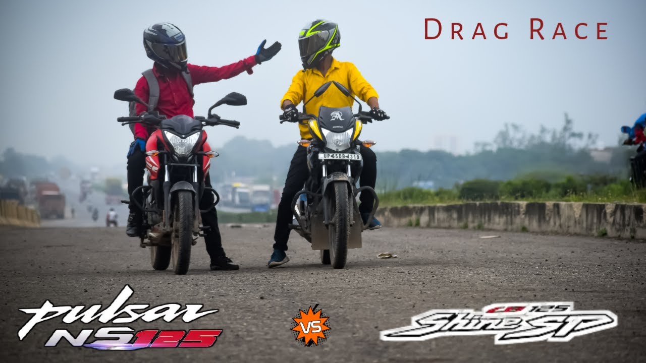 Bajaj Pulsar NS 125 Vs Honda Shine SP 125 | Drag Race | Unbelievable | Results | UP65 Racers