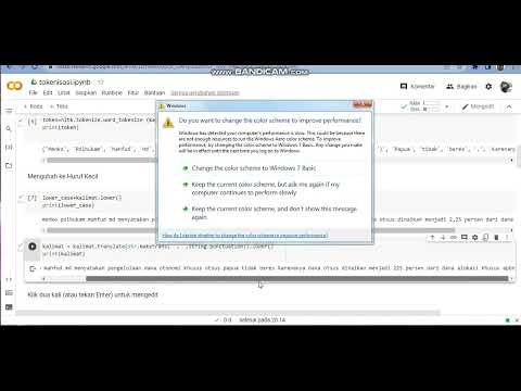 TOKENISASI KALIMAT MENGGUNAKAN PYTHON
