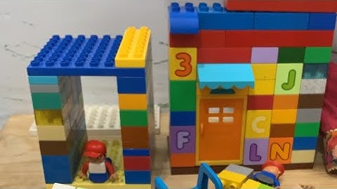 Satisfying DIY build lego building blocks tower live