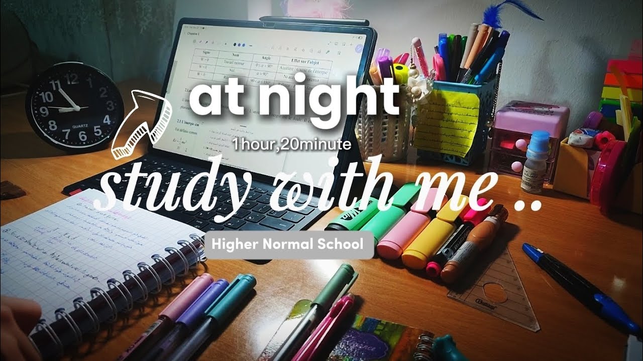 STUDY WITH ME 》for |1h20m|~ With rain sound ~ student in Higher School Of Teachers ♡