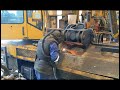 I found big mess inside and had a close call!- big scrap metal baler weld repair