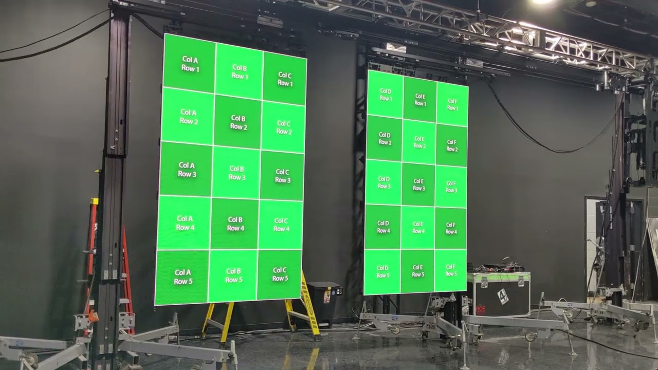 Tracking LED Wall Examples