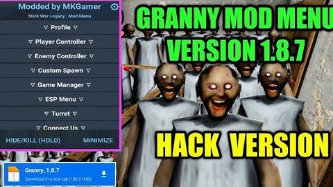 GRANNY HACK MOD APK MENU 1.8.7 || ESP REVAMP NO LIMPING ALL GRANNY HACK MOD APK VIDEO #234 