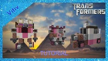 Transformers Skids and Mudflap in Minecraft - 1:1 Scale - Tutorial