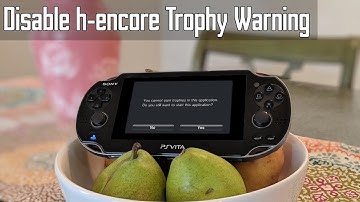 Playstation Vita: Disable h-encore Trophy Warning