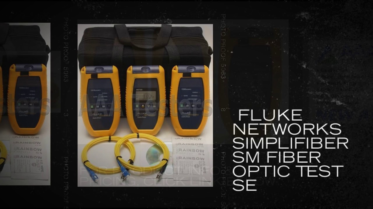 Fluke Networks SimpliFiber SM Fiber Optic Test Set