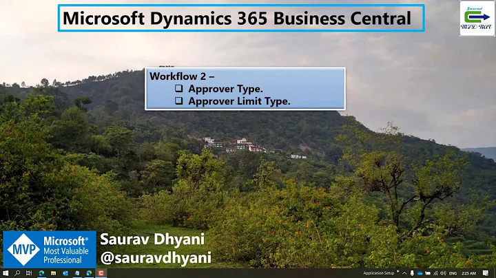 MSDYN365BC - Workflow 2 - Approver Type and Approver Limit Type.