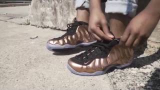 copper foamposite on feet