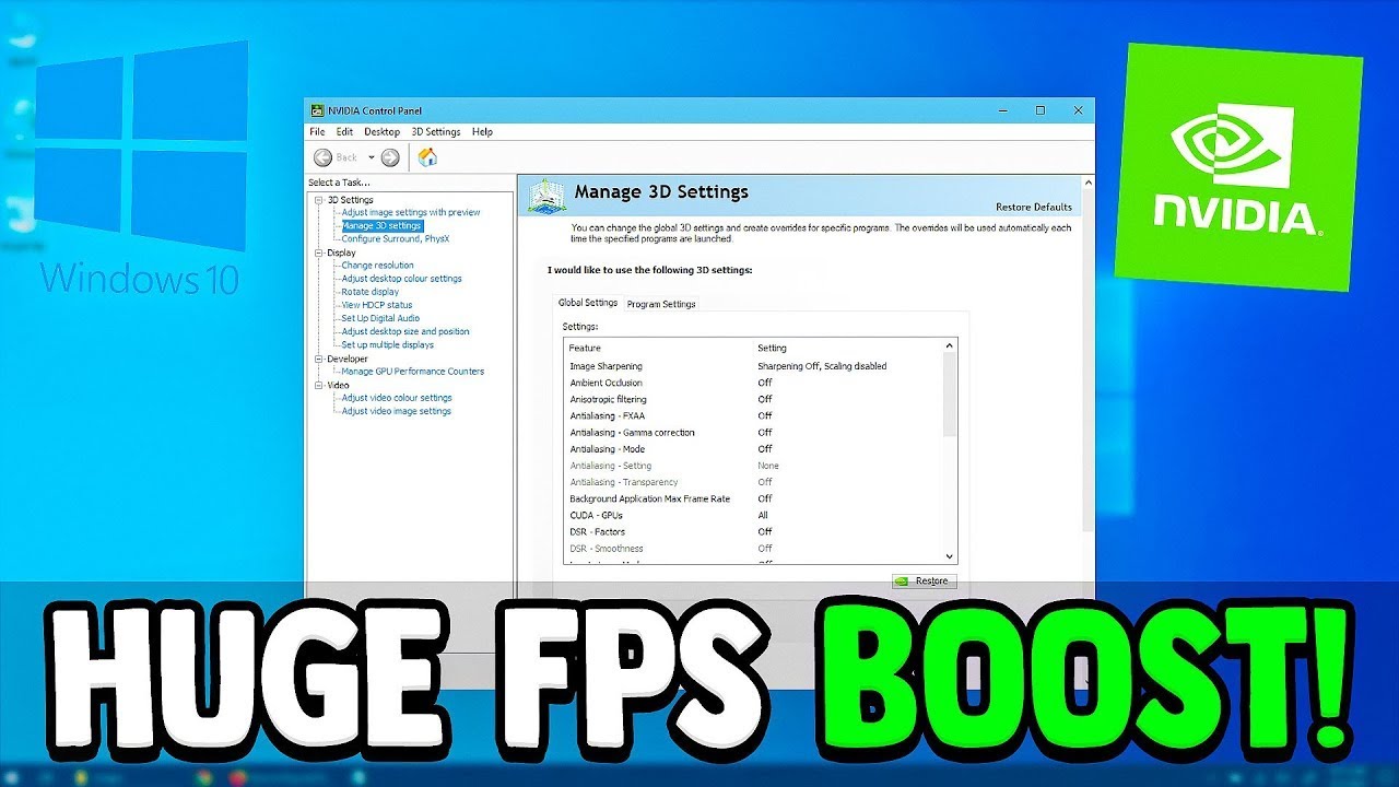 Best NVIDIA Settings for Gaming Performance (Boost FPS & Reduce Lag ...