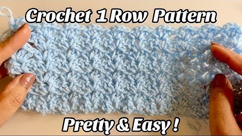 CROCHET PATTERN.- 1 ROW BEAUTIFUL ! Easy Step by step Tutorial for Blankets & More - US TERMS