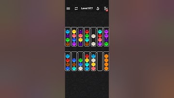 Ball Sort Color Water Puzzle Solution Level 977
