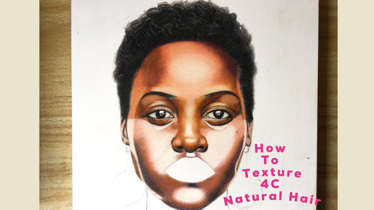 Step by step tutorial on how to draw Afro hair || Lupita Drawing ||