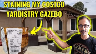 Yardistry Costco Gazebo Owners Are Raving About This Staining Hack!