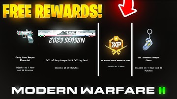 How to get FREE BLUEPRINTS, DOUBLE WEAPON XP TOKENS & SKINS! (MODERN WARFARE 2 CDL REWARDS)